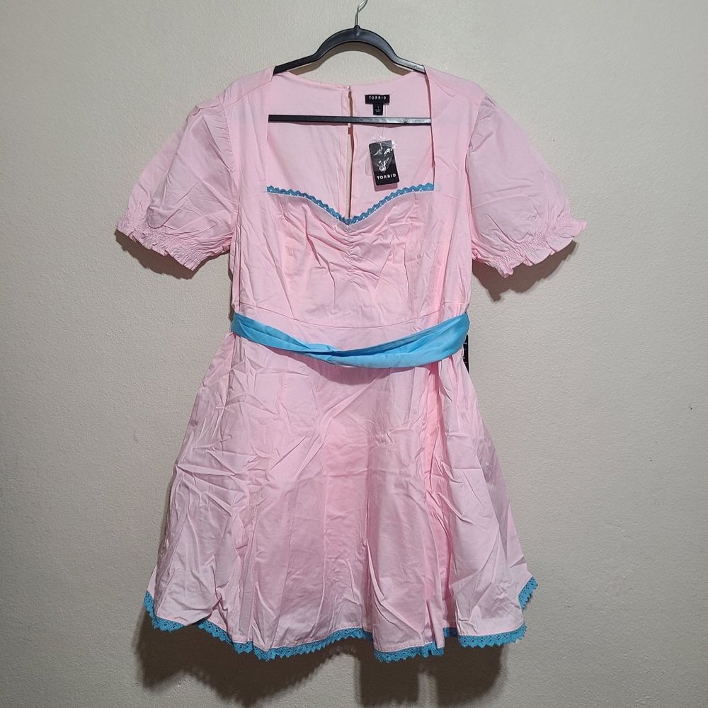 Torrid Stretch Poplin Satin Classic Doll Halloween Dress Costume Plus Size 1X